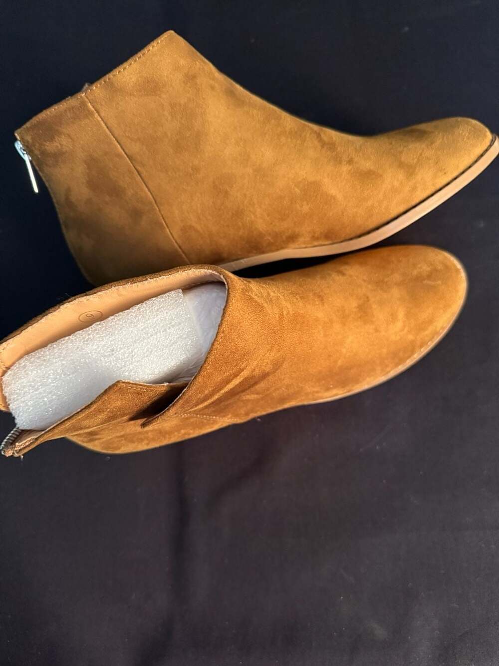 Tutorutor Ankle Boots V Cut Back Zipper NEW